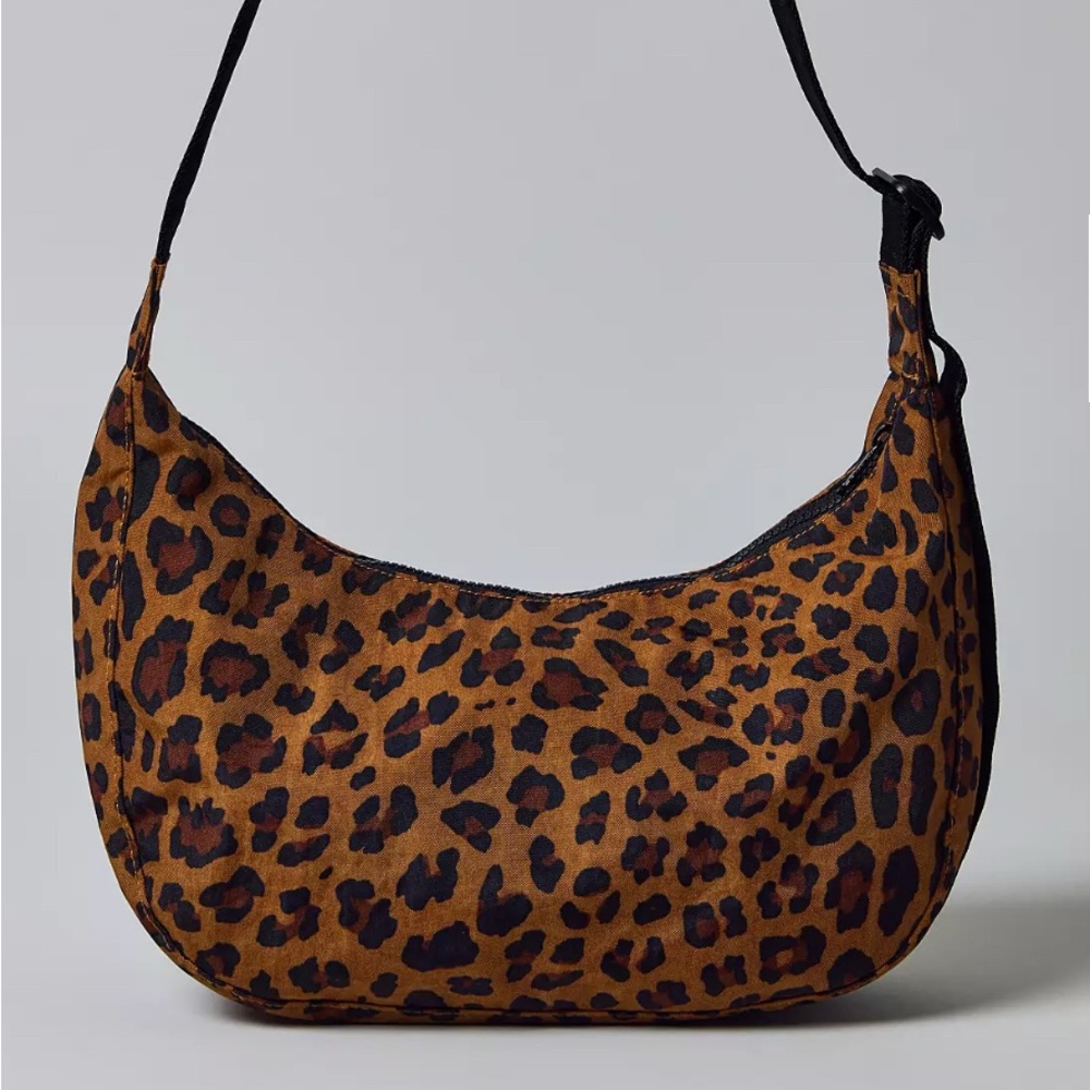 Leopard Print Baggu Crescent Bag